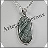 SERAPHINITE - Pendentif Argent - Ovale - 35x18 mm - W011 Russie