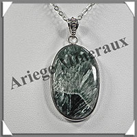 SERAPHINITE - Pendentif Argent - Ovale - 35x20 mm - W012
