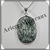 SERAPHINITE - Pendentif Argent - Ovale - 40x25 mm - W013 Russie