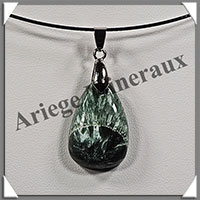 SERAPHINITE - Pendentif - Goutte - 25x18 mm - W020