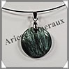 SERAPHINITE - Pendentif - Rond - Diamtre : 28 mm - W023 Russie