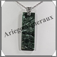 SERAPHINITE - Pendentif Argent - Rectangle - 52x18 mm - W024