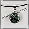 SERAPHINITE - Pendentif Argent - Rond - Diamtre : 15 mm - W026 Russie