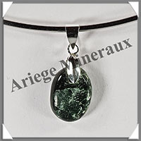 SERAPHINITE - Pendentif Argent - Ovale - 17x12 mm - W027