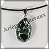SERAPHINITE - Pendentif Argent - Ovale - 20x12 mm - W028 Russie