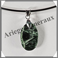 SERAPHINITE - Pendentif Argent - Ovale - 20x12 mm - W028