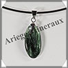 SERAPHINITE - Pendentif Argent - Ovale - 25x10 mm - W029 Russie