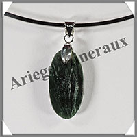 SERAPHINITE - Pendentif Argent - Ovale - 25x10 mm - W029