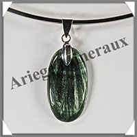 SERAPHINITE - Pendentif Argent - Ovale - 30x14 mm - W032