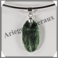 SERAPHINITE - Pendentif Argent - Ovale - 30x14 mm - W032
