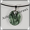 SERAPHINITE - Pendentif Argent - Ovale - 24x20 mm - W033 Russie