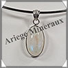SPECTROLITE (Pierre de Lune Bleue) - Pendentif Argent - Ovale - 28x15 mm - W003 Brsil