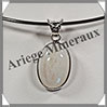 SPECTROLITE (Pierre de Lune Bleue) - Pendentif Argent - Ovale - 25x18 mm - W006 Brsil