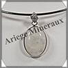 SPECTROLITE (Pierre de Lune Bleue) - Pendentif Argent - Ovale - 26x20 mm - W007 Brsil