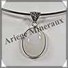 SPECTROLITE (Pierre de Lune Bleue) - Pendentif Argent - Ovale - 25x20 mm - W009 Brsil