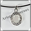SPECTROLITE Facete (Pierre de Lune Bleue) - Pendentif Argent - Ovale - 22x18 mm - W012 Brsil
