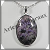 SUGILITE - Pendentif Argent - Ovale - 40x28 mm - W005 Afrique du Sud