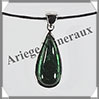 TOURMALINE Verte - Pendentif Argent - Goutte - 25x11 mm - M002 Brsil