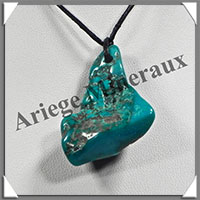 TURQUOISE (Vritable) - Pendentif - Free Form - 30x25x8 mm - C020