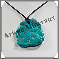 TURQUOISE (Vritable) - Pendentif - Free Form - 45x40x5 mm - C031