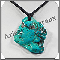 TURQUOISE (Vritable) - Pendentif - Free Form - 50x40x5 mm - V001
