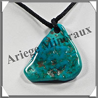 TURQUOISE (Vritable) - Pendentif - Free Form - 45x40x5 mm - V003