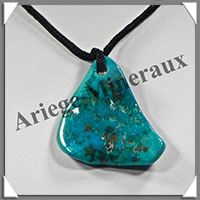 TURQUOISE (Vritable) - Pendentif - Free Form - 45x40x5 mm - V003