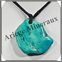 TURQUOISE (Vritable) - Pendentif - Free Form - 45x45x5 mm - V004