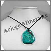 TURQUOISE (Vritable) - Pendentif - Free Form - 50x40x5 mm - V005
