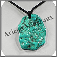 TURQUOISE (Vritable) - Pendentif - Free Form - 50x40x5 mm - V006