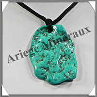 TURQUOISE (Vritable) - Pendentif - Free Form - 50x40x5 mm - V006