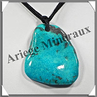 TURQUOISE (Vritable) - Pendentif - Free Form - 45x40x5 mm - V008