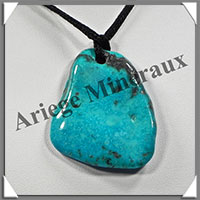 TURQUOISE (Vritable) - Pendentif - Free Form - 45x40x5 mm - V008
