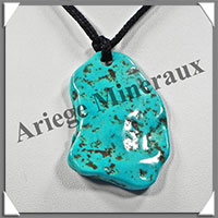 TURQUOISE (Vritable) - Pendentif - Free Form - 50x40x5 mm - V009