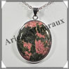 UNAKITE - Pendentif Argent - Ovale - 34x26 mm - W002 USA