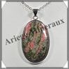 UNAKITE - Pendentif Argent - Ovale - 40x25 mm - W003 USA