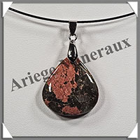 UNAKITE - Pendentif - Goutte - 28x25 mm - W006