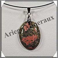 UNAKITE - Pendentif - Ovale - 33x25 mm - W008