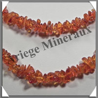 AMBRE - Sautoir Baroque Long - Petits Morceaux - Caramel - 200 cm - L001