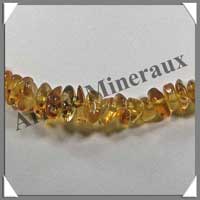 AMBRE - Sautoir Baroque - Gros Morceaux - Caramel Clair - 64 cm - C001