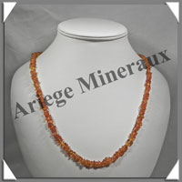 AMBRE - Sautoir Baroque - Petits Morceaux - Caramel - 70 cm - L001