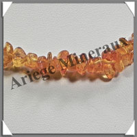 AMBRE - Sautoir Baroque - Petits Morceaux - Caramel - 70 cm - L001