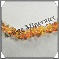 AMBRE - Sautoir Baroque - Petits Morceaux - Caramel Clair - 66 cm - L011