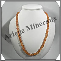 AMBRE - Sautoir Baroque - Petits Morceaux - Caramel Clair - 66 cm - L013