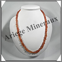 AMBRE - Sautoir Baroque - Petits Morceaux - Caramel - 68 cm - L014