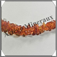 AMBRE - Sautoir Baroque - Petits Morceaux - Caramel - 68 cm - L015