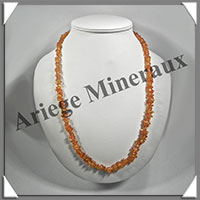 AMBRE - Sautoir Baroque - Petits Morceaux - Caramel - 66 cm - L017