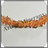 AMBRE - Sautoir Baroque - Petits Morceaux - Caramel - 66 cm - L017