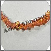 AMBRE - Sautoir Baroque - Petits Morceaux - Caramel - 68 cm - L018