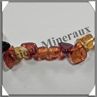 AMBRE - Sautoir Nuggets - Gros Morceaux - Multicolore - 60 cm - L003